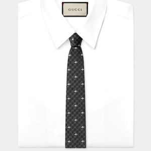 Spring Sale: Gucci Tie w/Signature Silver Bee's | Limited Edition